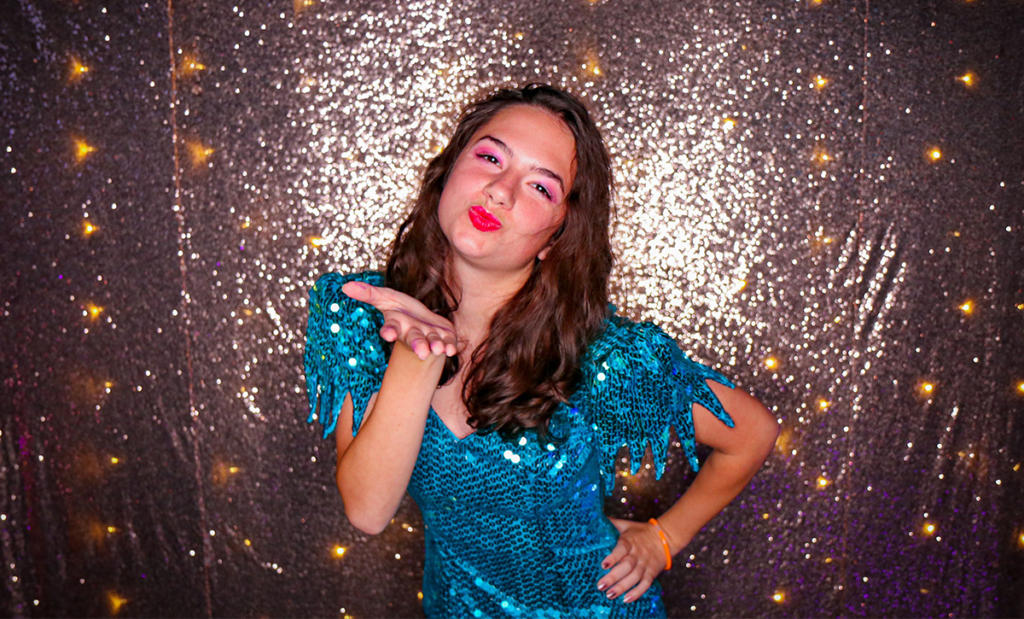 Costume Idea - Tacky Prom - Glitter Dress