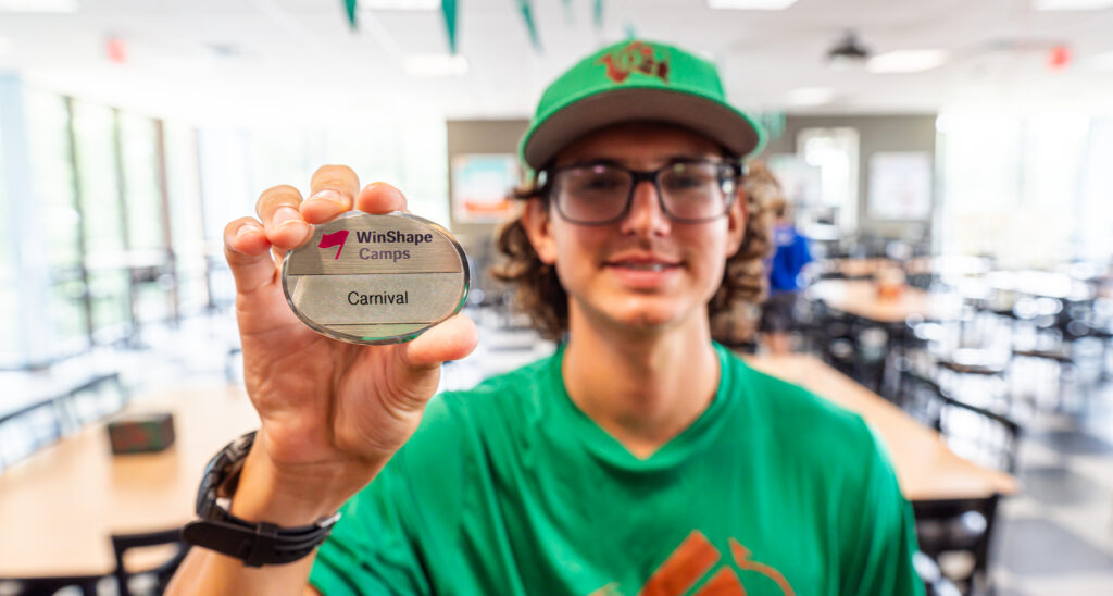 summer staff camp name, carnival, staff name, identity