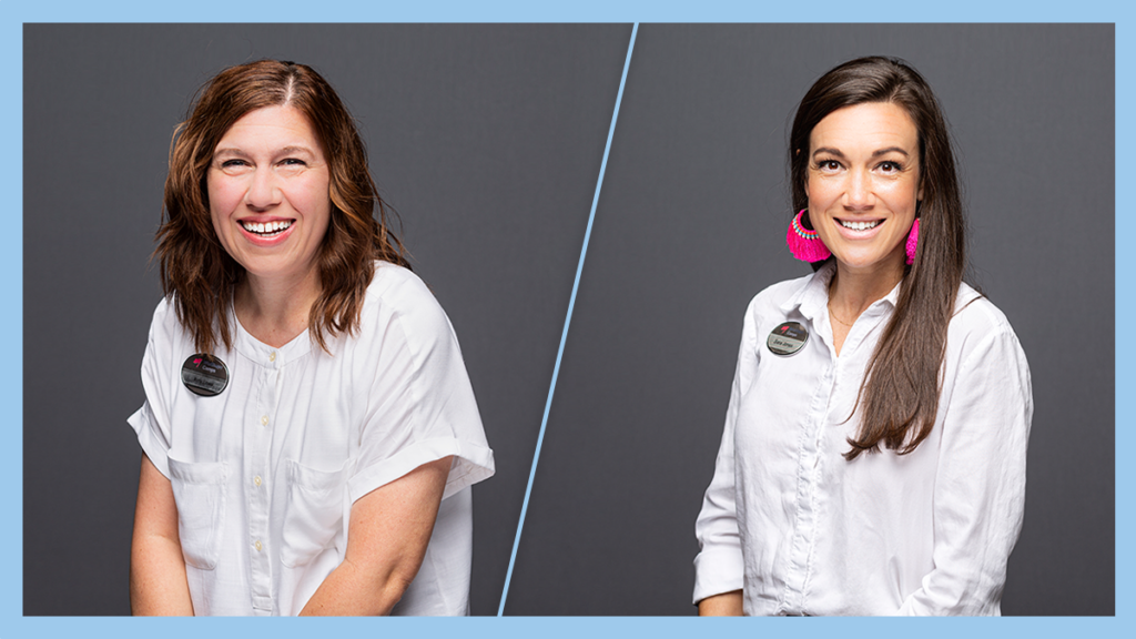 Carpool Conversations Podcast Hosts - Sara Jones and Amy Lowe