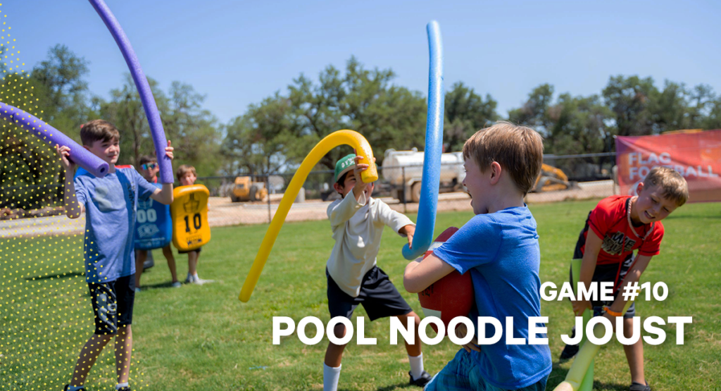 Backyard-Water-Olympics, Pool Noodle Joust, Games, WinShape Camps