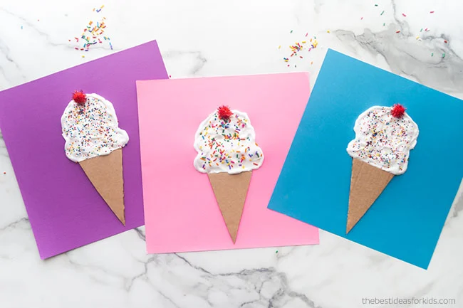 Puffy Paint Ice Cream Cone