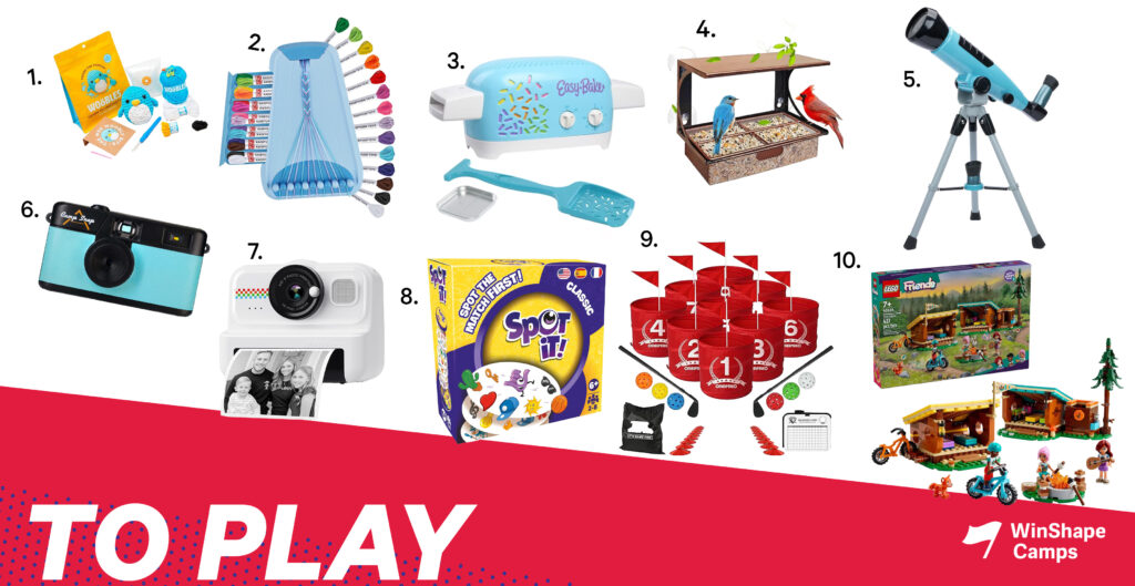 Christmas Gift Ideas, To Play, Gift Ideas for Kids and Teens, Kid Gift Ideas, WinShape Camps
