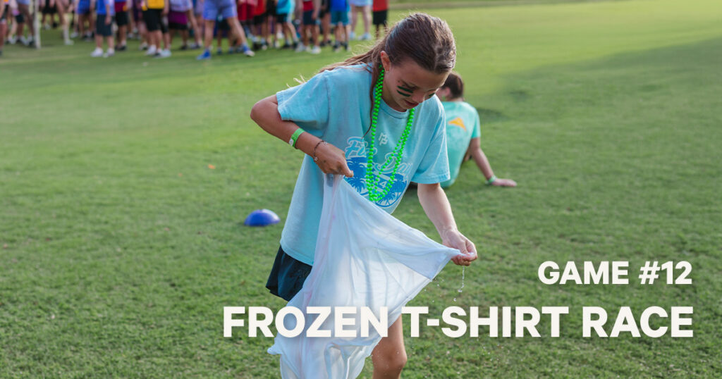 Backyard Water Olympics, Game 12, frozen t-shirt, frozen t-shirt relay, race, water games